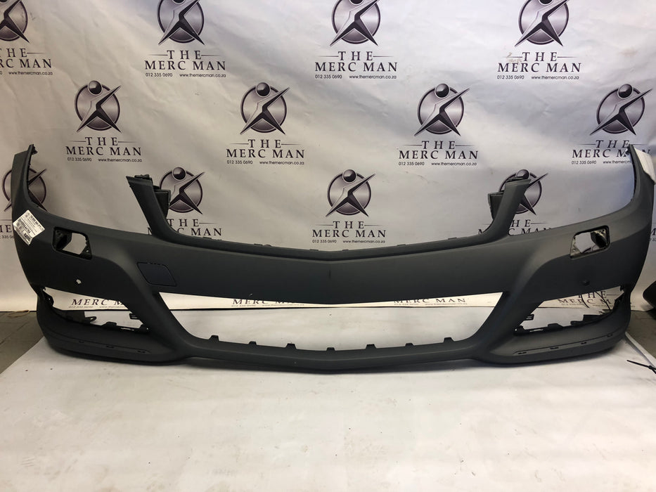 2048806447 Bumper Front  W204 Mercedes C Class Facelift (facilities for PDC + Chrome + Washer)